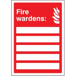 Fire Wardens (Space for 5 People)