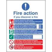 Multi-lingual Fire Action Manual Lift