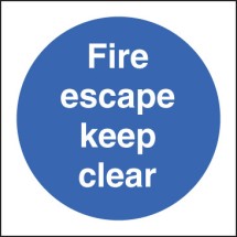 Fire Escape Keep Clear