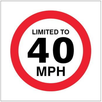 Limited to 40mph