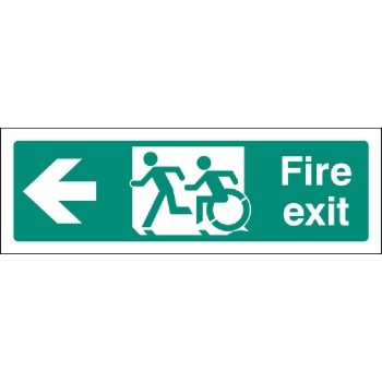 Inclusive Disabled Fire Exit Design - Arrow Left