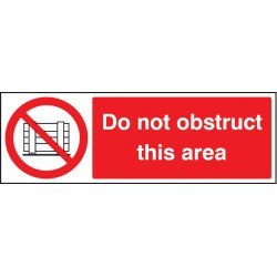 Do Not Obstruct this Area