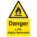 Danger - LPG Highly Flammable