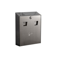 Wall Mounted Stainless Steel Cigarette Bin