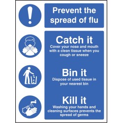 Prevent the Spread of Flu - Catch it Bin it Kill It