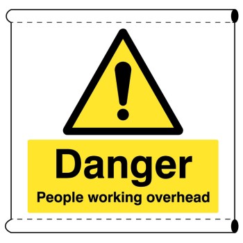 Scaffold Banner - Danger - People Working Overhead