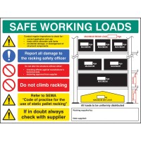 SWL Pallet Racking Sign