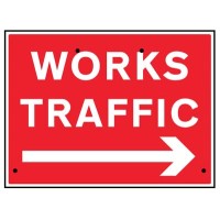 Re-Flex Sign - Works Traffic Arrow Right