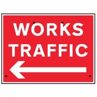 Re-Flex Sign - Works Traffic Arrow Left