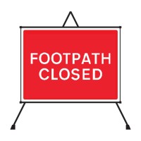 Footpath Closed Reflective Fold Up Sign