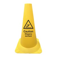 Caution Slippery Surface - Round Cone