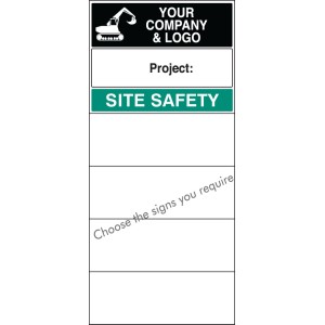 Site Safety Board 600 x 900mm with Select Signs