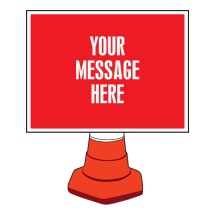 Rectangular Create Your Own Cone Sign