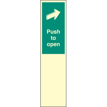 Door Plate - Push to Open