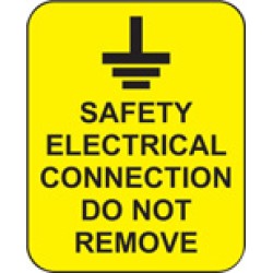 Safety Electrical Connection Do Not Remove Labels