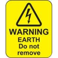 Warning - Earth Do Not Remove Labels