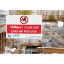 Children Must Not Play On this Site - Add a Logo - Site Saver